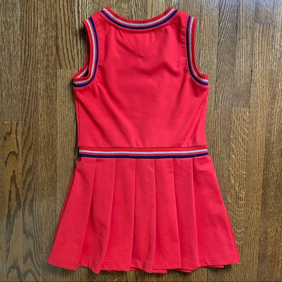 Tommy Hilfiger Girl Red Pleated Dress size:XS(4-5) - Picture 2 of 5